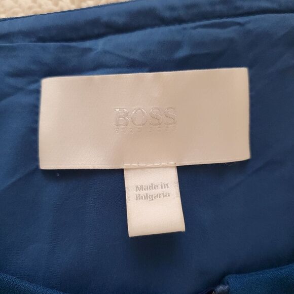 Hugo Boss 'Danafea' Zippered Sheath Dress - size 8 in Blue - Picture 14 of 16